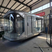 Capsule spatiale préfabriquée extensible pour appartement et villa, structure en acier léger, installation rapide