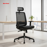 Meilleure Chaise de Bureau Pivotante de Haute Qualité avec Accoudoirs, Moderne, en Maille, Luxe, Classe Affaires, en Promotion