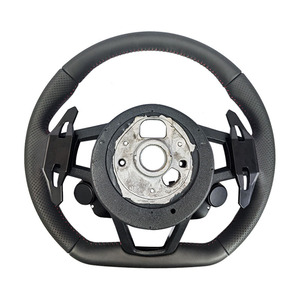 Volant modifié en cuir noir de la série Black Armor pour <span class=keywords><strong>Audi</strong></span> A4 43 46 r8 <span class=keywords><strong>r9</strong></span> ZC-TT-P110 - Product Image 2