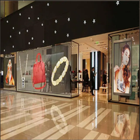 Écran LED transparent en verre P3.91, écran en maille LED pour vitrine, centre commercial, ascenseur, magasin de détail, publicité