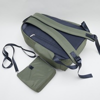 Sac à dos personnalisé de haute qualité en polyester à mémoire de forme intercalaire en sergé uni pour ordinateur sac à dos décontracté et sportif pour homme