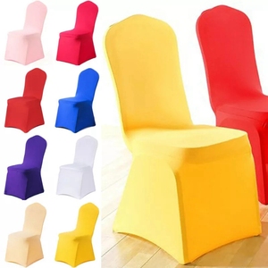 Universelle Banquet De Fête De Mariage Housse de Chaise de Salle À Manger, Décoration Blanc Housse De Chaise en Spandex - Product Image 1
