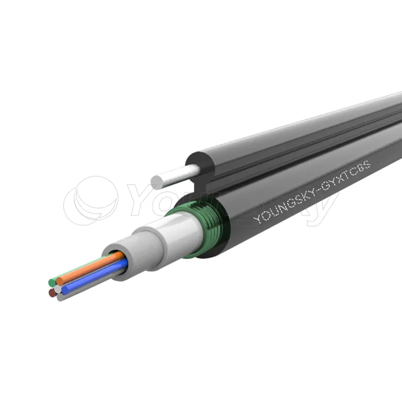Selbst tragende Glasfaser Abbildung 8 Corning Core Cable GYXTC8S Panzer faser