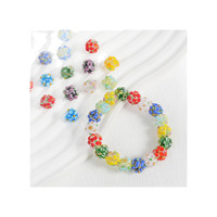 Cuentas de Vidrio Hechas a Mano con Diseño de Flores 3D, Cuentas Redondas Espaciadoras Florales para la Creación de Joyas, Pendientes, Pulseras, Collares, Manualidades DIY