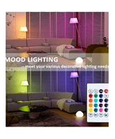 Lampu UFO RGB Pintar dengan Speaker E27, Lampu LED Berubah Warna Model Piring Terbang dengan Remote Control untuk Pesta Kamar Tidur Warna-warni