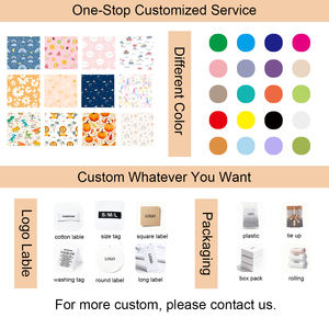 210GSM Bambus Stoff Kleidung Set Kid Pyjamas Baby Nachtwäsche Jungen und Mädchen gedruckt 2 Stück Set Schlafanzug für Baby - Product Image 5