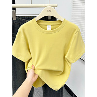 Zuidoost-Aziatische grensoverschrijdende lente-zomer plus-size loszittende casual stijlvolle T-shirt met ronde hals en normale schouderlijn