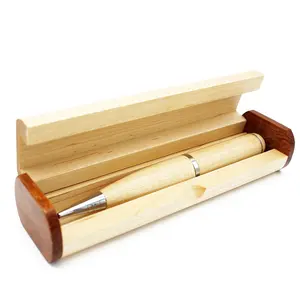 JASTER-Bolígrafo de madera con caja de regalo, pendrive de 4GB, 8GB, 16GB, 32GB, unidad flash usb