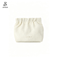 JOYSUN Pochette de rangement portable en velours côtelé, mini pochette à bijoux à fermeture automatique, petite pochette pour clés, pièces de monnaie et cosmétiques