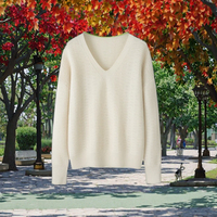 Pull décontracté tricoté sur mesure pour l'automne, 100 % polyester respirant, col rond, personnalisation complète en usine, tout tissu, style, taille, couleur