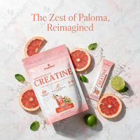Poudre de créatine AegleWell, cocktail Paloma sans alcool au goût naturel, pour la force musculaire maigre et le soutien des performances athlétiques