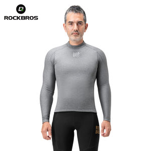 ROCKBROS-Para Hombre, Camisa de Manga Larga con Capa Base de Lana <span class=keywords><strong>Merino</strong></span> de Tecnología de Alta Calidad para Otoño e Invierno - Product Image 3