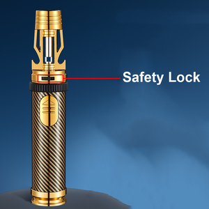 Accendino per pistola a spruzzo per birra a doppia faccia ad alta potenza di fuoco gonfiabile in metallo accendino per torcia a fiamma rossa - Product Image 5