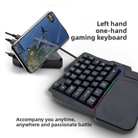 Clavier à une main Colorful Mechanical Feel Ordinateur Périphérique FPS Conversion Device Clavier de jeu adapté au joueur
