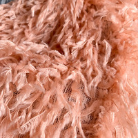 Tissu à franges en plumes grises, tissu en plumes blanches, tissu en plumes de fée de haute qualité pour robe de soirée pour femmes, prix d'usine