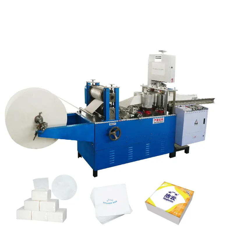 Kleine Zakdoek Tissue Papier Vouwen Machine Servet Papier Making Machine