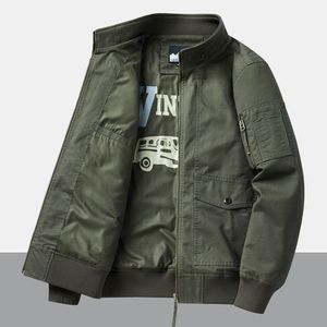 Logo personnalisé printemps automne 100% coton col montant multi-poches manteau utilitaire coupe décontractée vêtements de travail <span class=keywords><strong>veste</strong></span> de terrain pour hommes - Product Image 4
