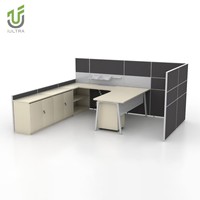 Bureau de direction IULTRA en forme de L, style japonais moderne, minimaliste, table de PDG en chêne clair, montage facile