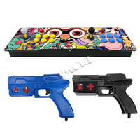 Console de Jeu d'Arcade avec Jeux de Pistolet Optique, Prise en Charge de Jusqu'à 180 Jeux de Pistolet avec Recul Choc, Basée sur Carte Mère PC
