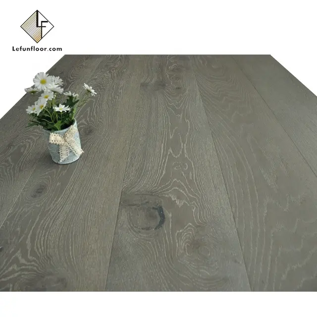 grey dark smoked european oak engineered wooden flooring