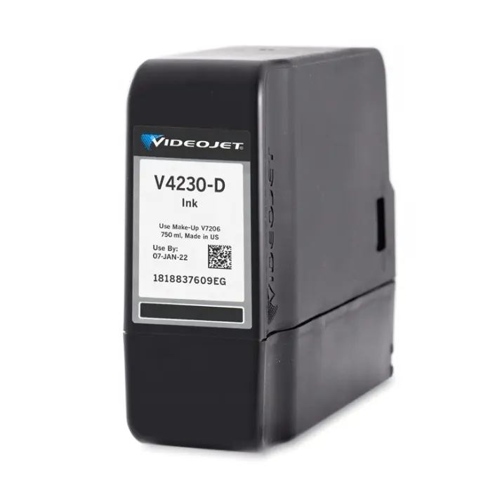التصاق عالية 750 مللي videojet خرطوشة V4230-D تستخدم ل هدب ، البولي إثيلين المنخفض الكثافة ، PE المواد