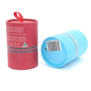 Spa Candle Beauty Packaging Cylinder Box With Silk For Beauty Shop