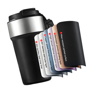 Mug personnalisé avec couvercle rabattable 2-en-1, 500 ml, vert, gobelets vierges économiques pour gravure laser, mug de voyage moderne pour café et thé, tasse de bureau - Product Image 6