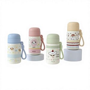 316 Stainless Steel Insulated Water Bottle Pop-Up Lid Portable Thermal Bottle <b>Large</b> Capacity Food Grade Travel Mug - Product Image 1