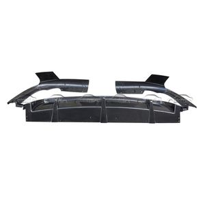 3 Pcs Carbon Bumper Rear Bumper <b>Lip</b> Chin Spoiler Rear <b>Splitter</b> for BMW G06 X6M G05 X5M 2020+ - Product Image 2
