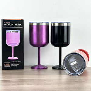 Luxury 550ml Double Wall Vacuum Insulated Stainless Steel Champagne Flute Set Unbreakable Gold <b>Wine</b> <b>Goblet</b> Custom Drinkware for - Product Image 4