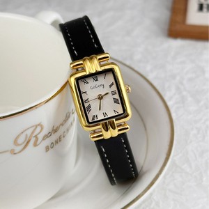 Gogoey 001 <span class=keywords><strong>Montre</strong></span> <span class=keywords><strong>Femme</strong></span> Carrée Tendance Simple Rétro Romaine Dorée Ultra-Fine <span class=keywords><strong>et</strong></span> Exquise - Product Image 3