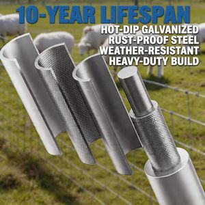 GarveeLife Cattle Fence 5Ft X 164Ft 12 Gauge Galvanized Woven <b>Wire</b> <b>Mesh</b> Hinge Knot Livestock Fencing For Cattle Goat Sheep - Product Image 3
