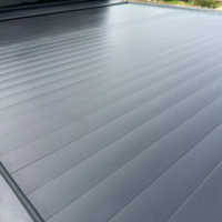 Couverture de benne électrique rétractable en alliage d'aluminium étanche avec volet roulant verrouillable, installation sans perçage pour Ranger Tacoma
