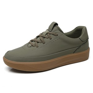 <b>Matte</b> Surface Leisure Shoes Street Walking Shoes Simple Vent Hole Design Comfort Light Tan Flat Bottom All Season Daily Match - Product Image 1