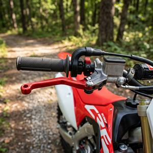 เหมาะสำหรับ KLX125/<span class=keywords><strong>150</strong></span>/250 มอเตอร์ครอส คันเบรกและคลัตช์อะลูมิเนียม CNC แบบดัดแปลง - Product Image 1