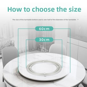 Top Manufacturer's Slewing Bearings Aluminum Alloy Dining <strong>Table</strong> Cross Roller Turntable Base Slewing Track For Furniture Rotating - Product Image 6