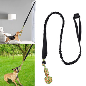 Jouet en corde de coton rayé pour chien, pour tirer à la corde, à mâcher, pour jouer à l'intérieur et à l'extérieur - Product Image 1