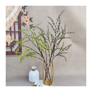 Rami <span class=keywords><strong>di</strong></span> Peperoncino Artificiali Queyiyi, Verde Chiaro e Verde Scuro, in Gomma Morbida, Decorazione per Interni, Soggiorno, Scrivania - Product Image 5