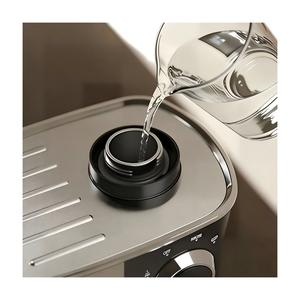Machine à café expresso en acier inoxydable de 2 à 4 tasses avec mousseur à lait, machine à cappuccino et latte 3,5 bars pour la maison et le bureau - Product Image 2