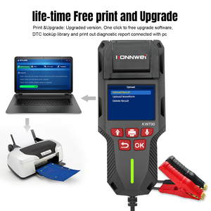 Konnwei kw700 pin kỹ thuật số <span class=keywords><strong>Tester</strong></span> <span class=keywords><strong>2025</strong></span> Top <span class=keywords><strong>New</strong></span> 12V 24V nhà máy trực tiếp với máy in cho tự động sửa chữa cơ khí - Product Image 2
