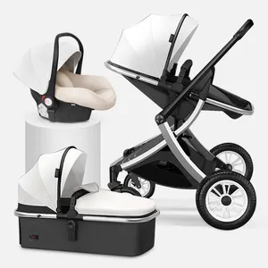 manufacturer stroller 3 in 1 4 wheel baby stroller aluminum baby stroller