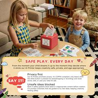 Mini-imprimante thermique sans encre portable Creative Toys pour étiquettes, machine à créer des autocollants DIY avec commande vocale IA