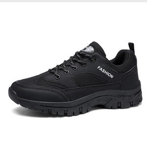 Zapatos para Caminar Ultraligeros para Hombre, Zapatillas Deportivas de Malla Sintética con Cordones, Bordado, Talla Grande, Suela de Goma, Tendencia de Moda para Todas las Temporadas - Product Image 1