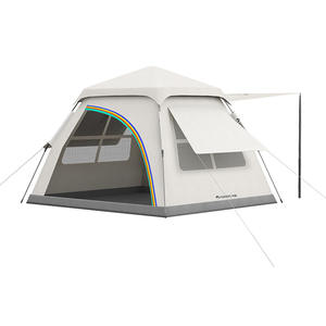 เต็นท์แคมป์ปิ้งกลางแจ้งฟูปอน 210x210 ซม. แบบสองชั้น ติดตั้งอัตโนมัติรวดเร็ว สำหรับ 6-8 คน แบบขยาย กันฝน ใช้ได้ทุกฤดู - Product Image 2