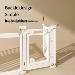 Gros Transparent Acrylique Chien Clôture Motif Solide Cage Intérieure pour Petits Chiens De Taille Moyenne Anti-Évasion Bichon Bouton En Plastique - Product Image 3