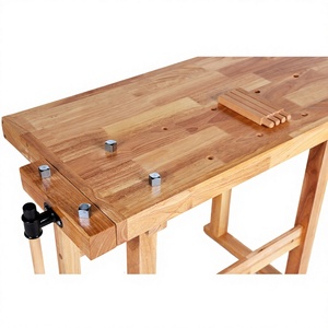 Table d'atelier pour enfants en bois, design rustique multifonctionnel pour bébés et enfants, forme carrée, bois massif, fabriqué en Chine - Product Image 3
