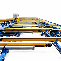 Table de refroidissement pour extrusion d'aluminium 600T, 38KW 380V, avec table de dévidage PLC et ligne de convoyage avec tireur pour le marché africain
