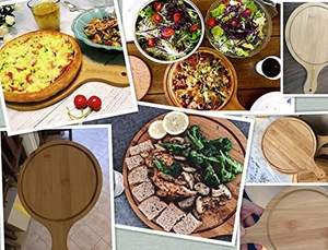 Buccia di bambù naturale all'ingrosso della <span class=keywords><strong>Pizza</strong></span> per la cottura del pane e della <span class=keywords><strong>Pizza</strong></span> fatta in casa - Product Image 4