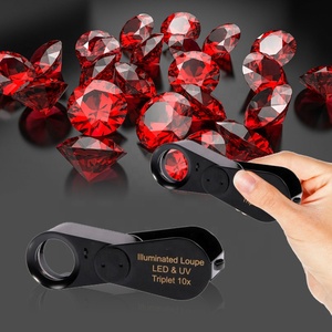 ternacional de Calidad certificado Diamante lupa con luz LED GIACertified diamante lupa profesional de la joyería lupa DK09103-L - Product Image 1