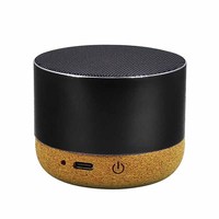 Mini-enceinte portable sans fil personnalisée avec logo, design en plastique, lumière LED colorée, pour usage promotionnel, équipement audio domestique